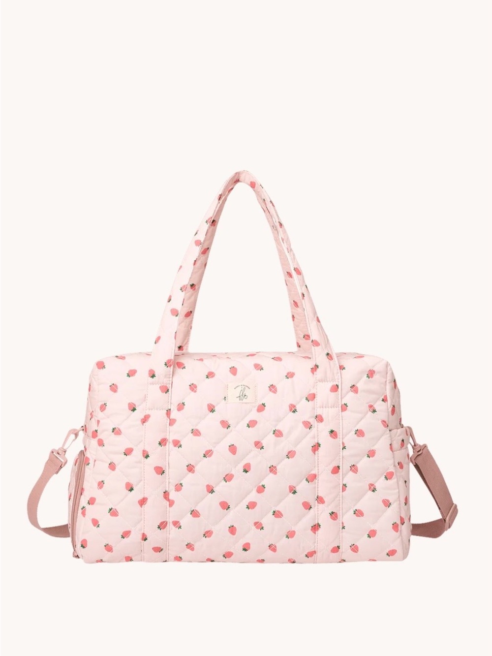 šš Poppy & Peonies Mini Strawberry Road Tripper Quilted Duffle Bag šāØ - Picture 3 of 9